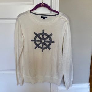 Nautical light beige color light weight sweater size s